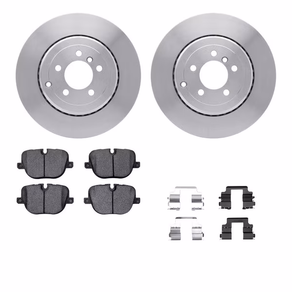 6612-11071, Rotors with 5000 Euro Ceramic Brake Pads includes Hardware